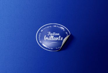 Étiquettes adhésives finition vernis brillant 4B Packaging