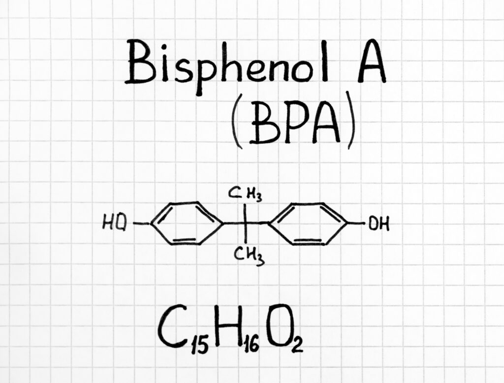 La formule chimique BPA et BPS dans les étiquettes thermiques